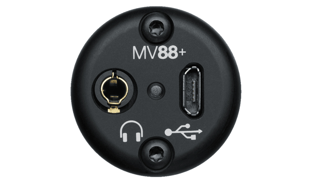 Đế cắm Shure MV88 - Video Kit là nơi bố trí các cổng kết nối với micro