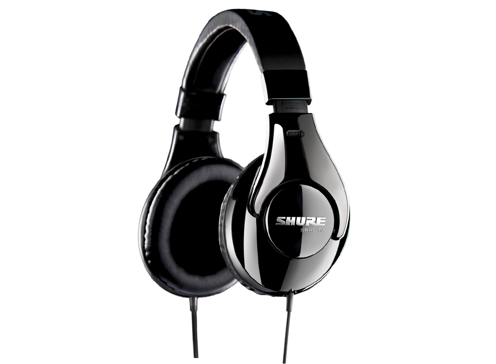 Shure SRH240A có thiết kế hiện đại cùng đệm tai êm ái cho bạn thoải mái sử dụng cả ngày