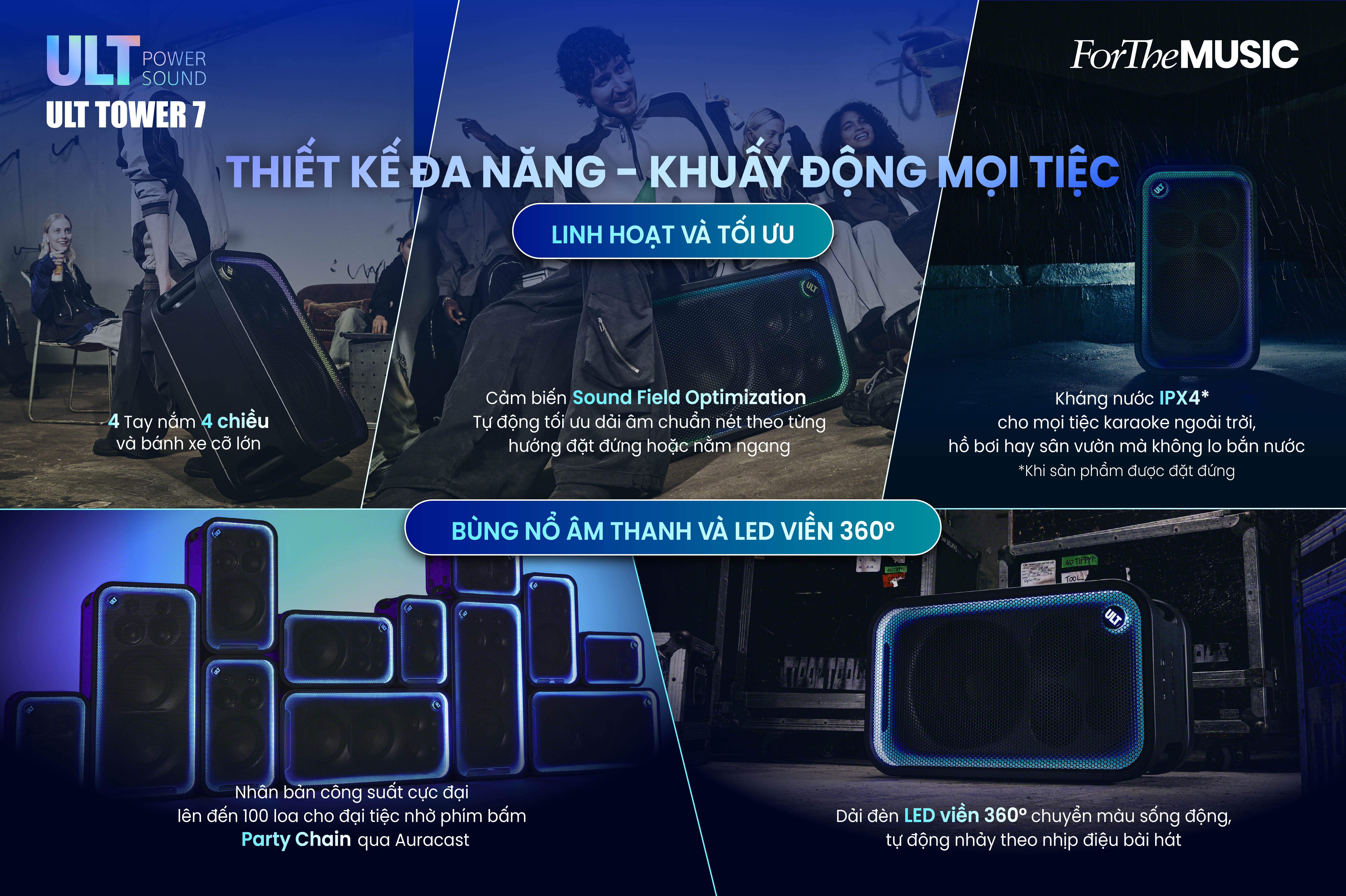 Loa tiệc Sony ULT Tower 7 ch&iacute;nh h&atilde;ng gi&aacute; rẻ