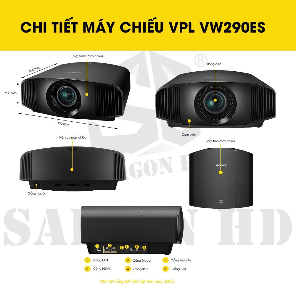 CHI TIẾT MÁY CHIẾU SONY VPL VW290ES