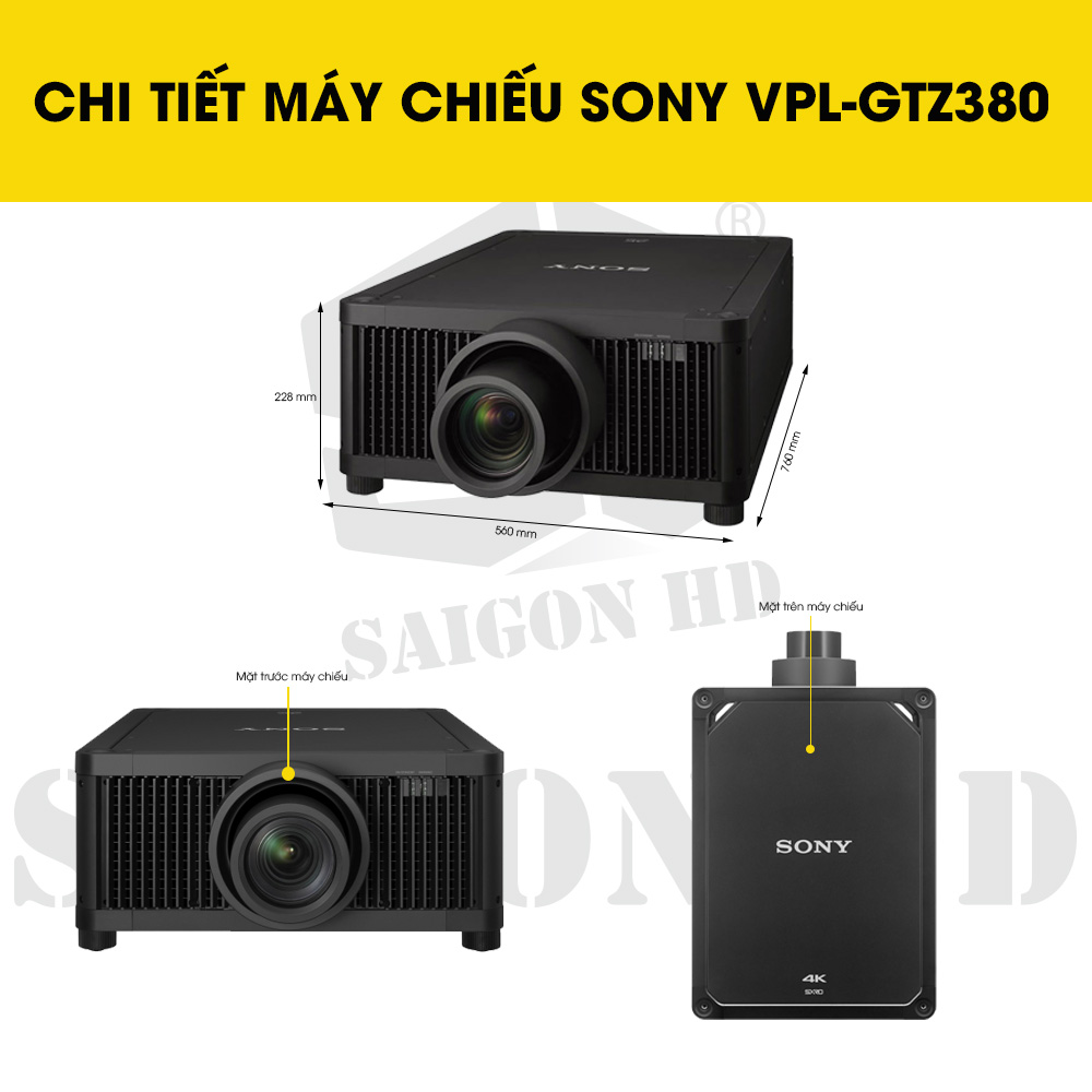 CHI TIẾT MÁY CHIẾU LASER 4K SONY VPL-GTZ380