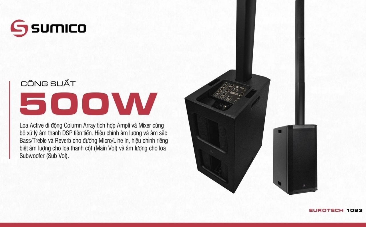 Loa Column Sumico EUROTECH 1083 ch&iacute;nh h&atilde;ng gi&aacute; rẻ