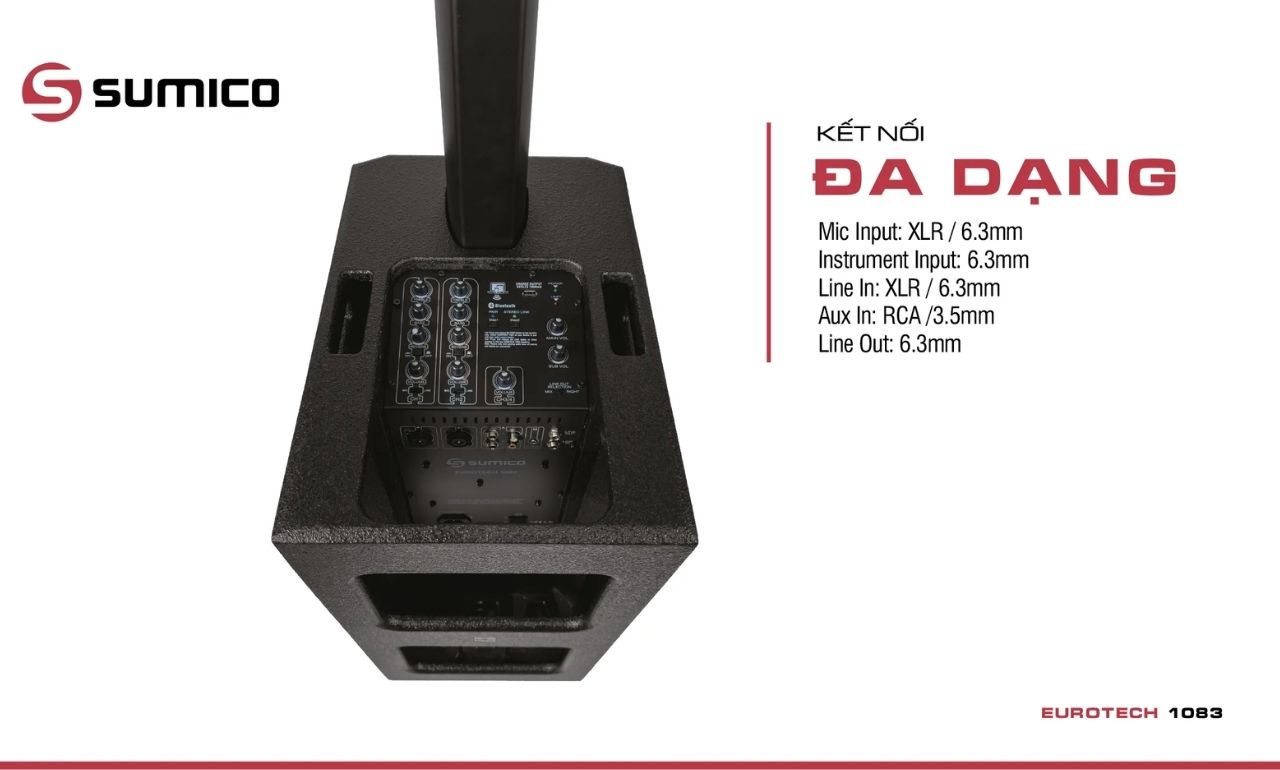 Loa Column Sumico EUROTECH 1083 ch&iacute;nh h&atilde;ng gi&aacute; rẻ