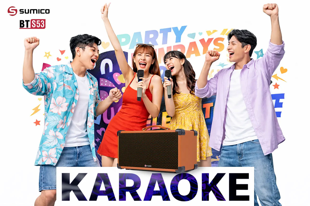Loa k&eacute;o Karaoke Bluetooth di động Sumico BT-S53 ch&iacute;nh h&atilde;ng gi&aacute; rẻ nhất