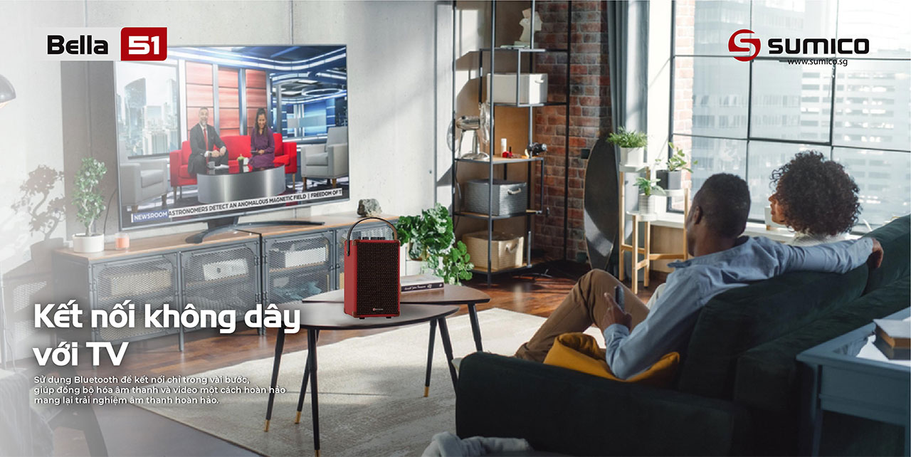 Loa k&eacute;o Karaoke bluetooth di động Sumico Bella 51 gi&aacute; rẻ nhất