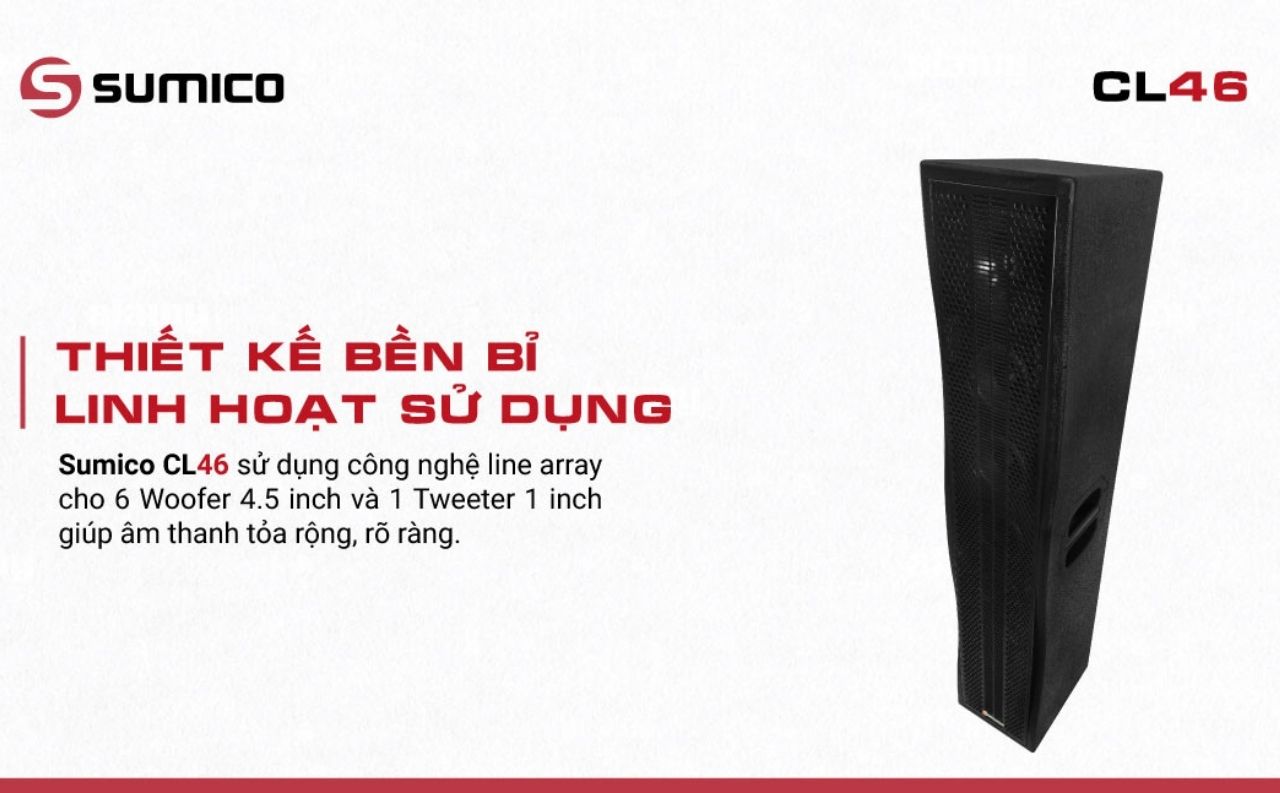 Loa Passive Column Sumico CL46 ch&iacute;nh h&atilde;ng gi&aacute; rẻ