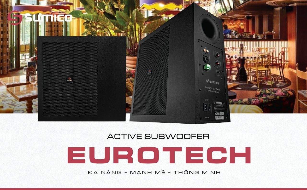 Loa Subwoofer Active Treo Tường Sumico EUROTECH SUB 8WM ch&iacute;nh h&atilde;ng gi&aacute; rẻ
