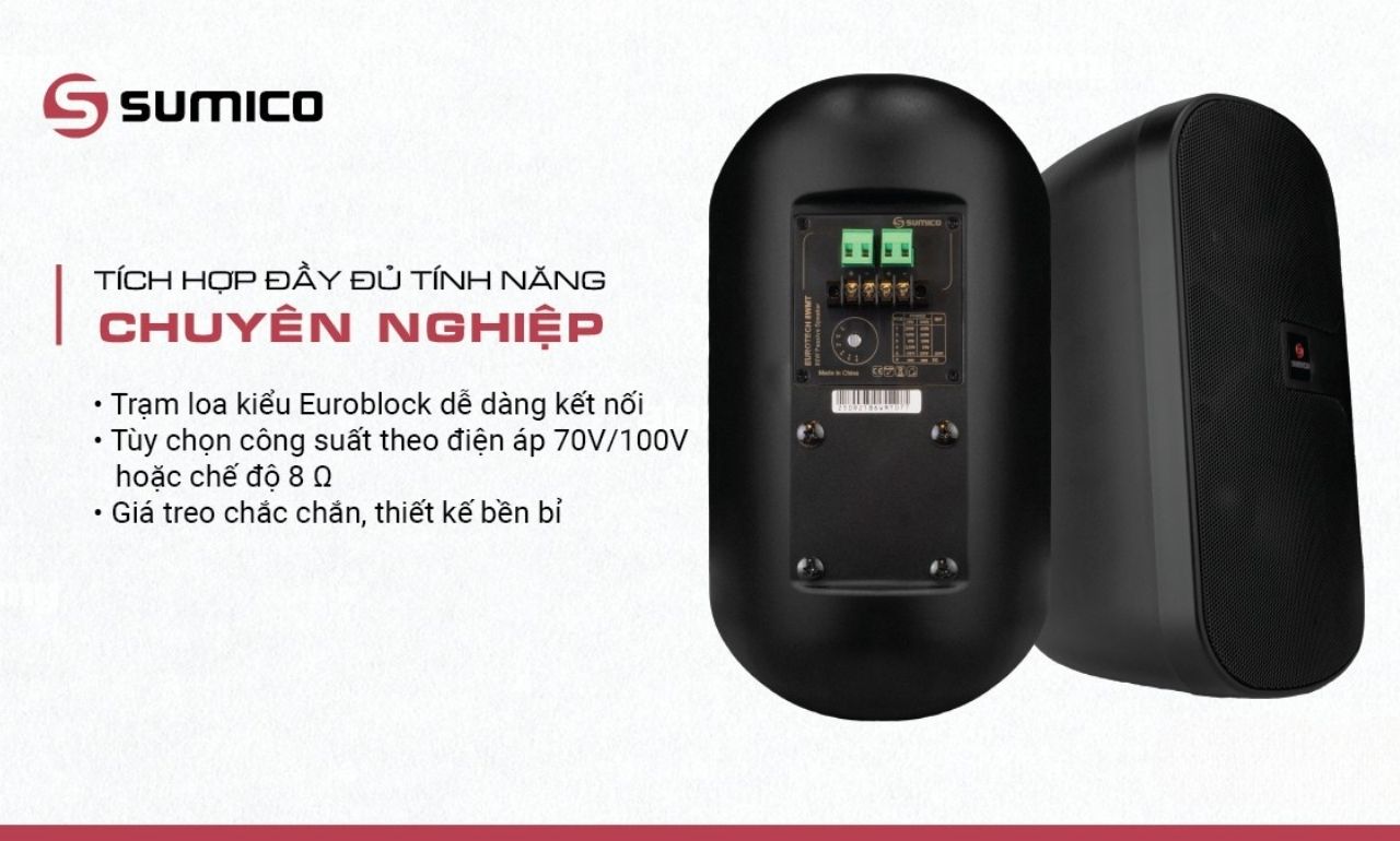 Loa treo tường Sumico EUROTECH 8WMT ch&iacute;nh h&atilde;ng gi&aacute; rẻ