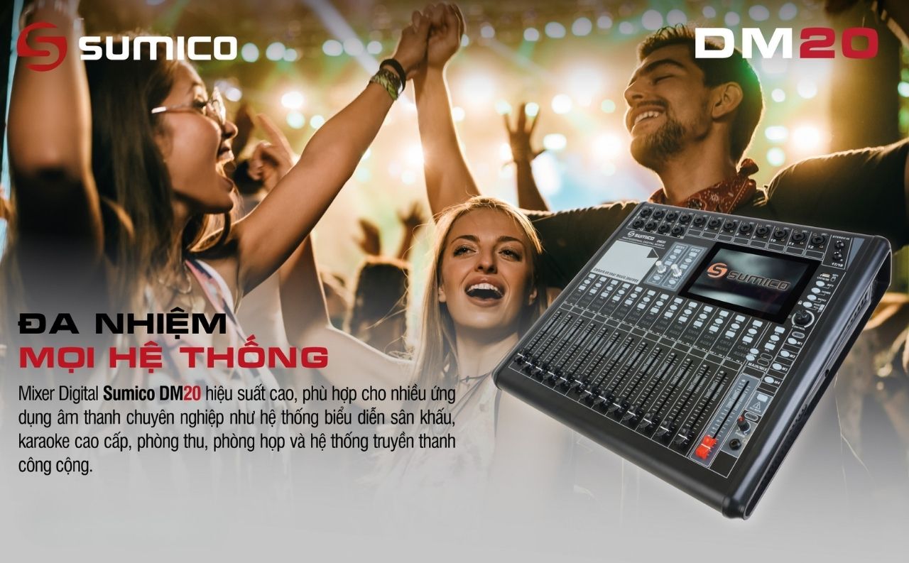 Mixer Digital Sumico DM20 ch&iacute;nh h&atilde;ng gi&aacute; rẻ
