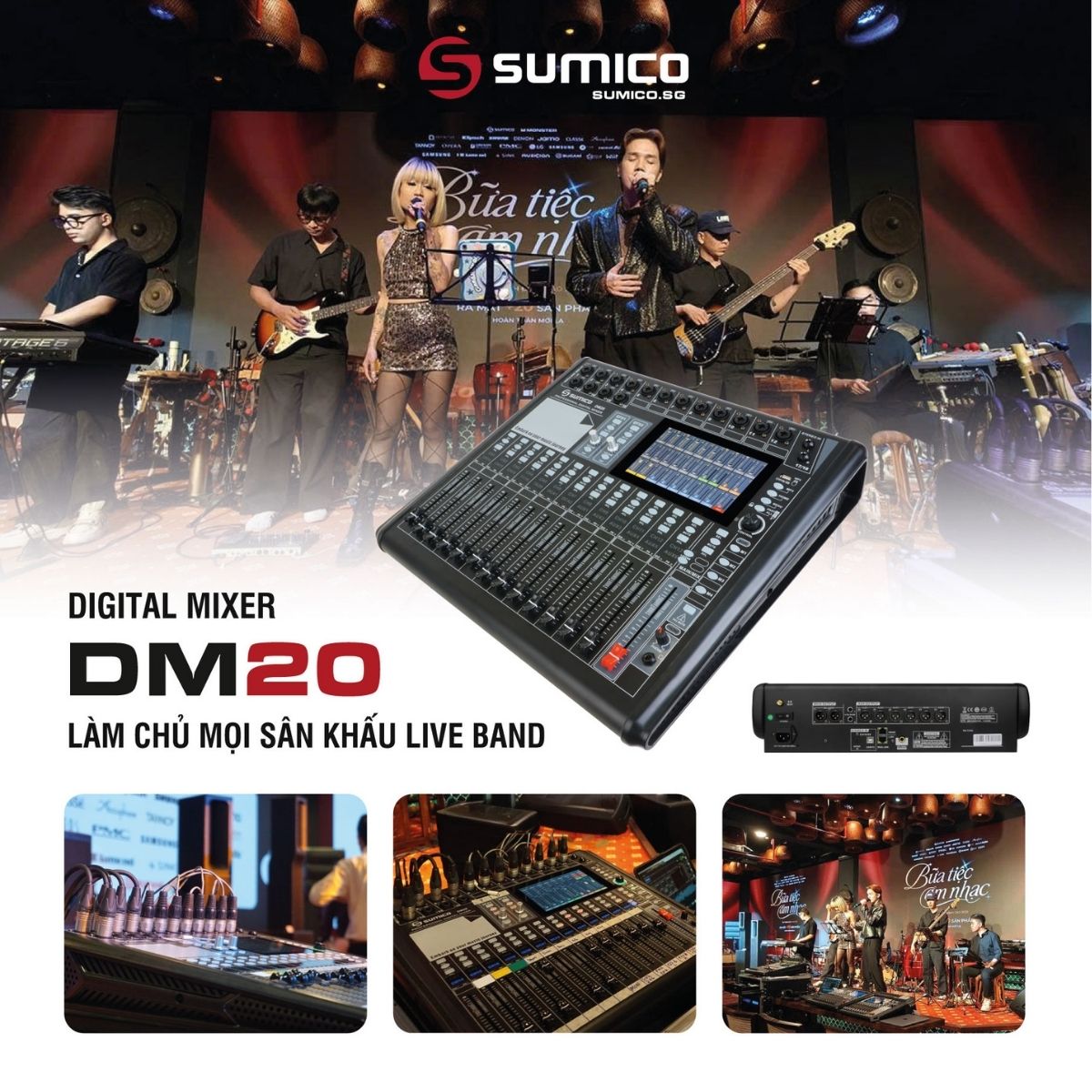 Mixer Digital Sumico DM20 ch&iacute;nh h&atilde;ng gi&aacute; rẻ