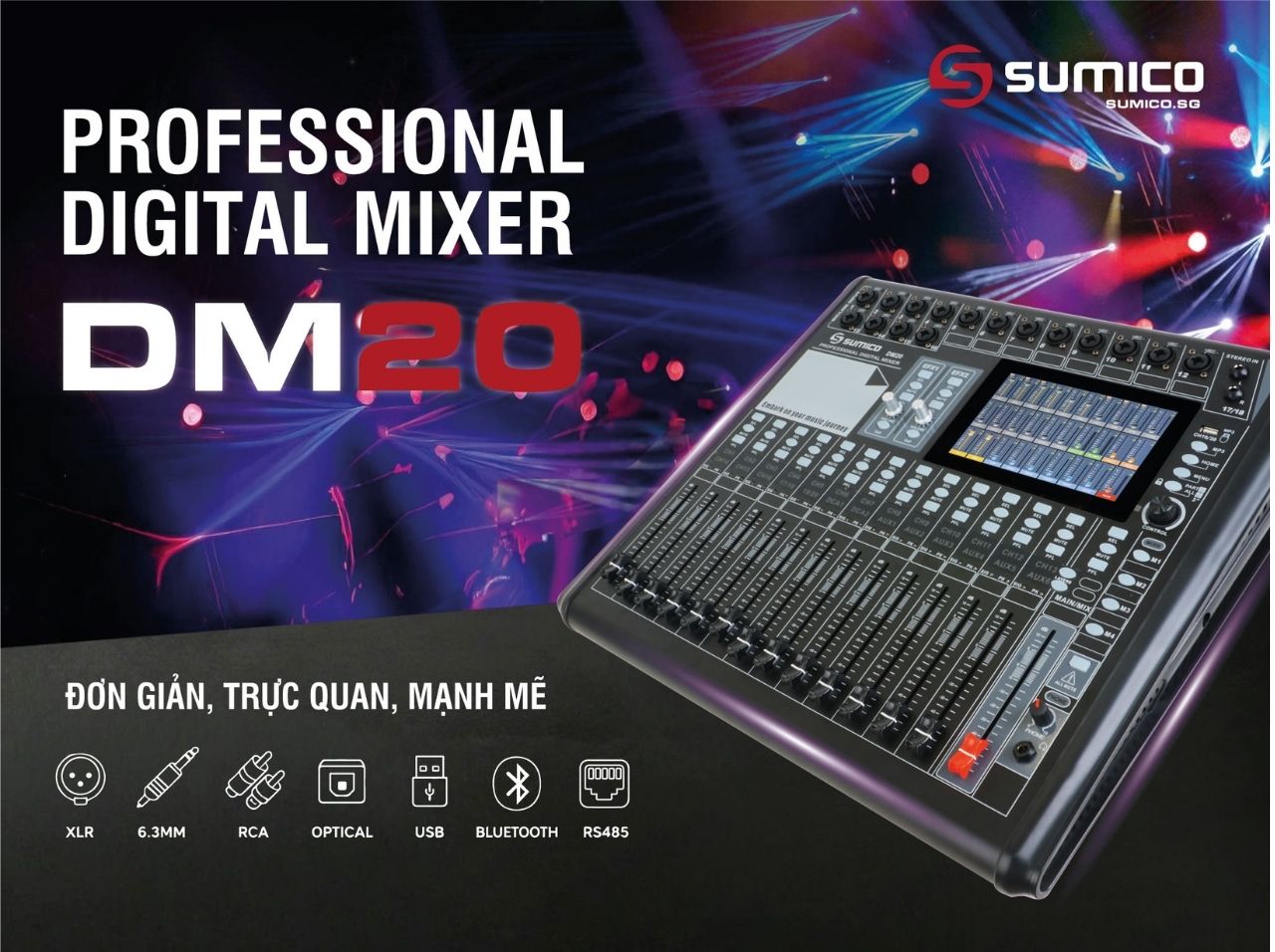 Mixer Digital Sumico DM20 ch&iacute;nh h&atilde;ng gi&aacute; rẻ