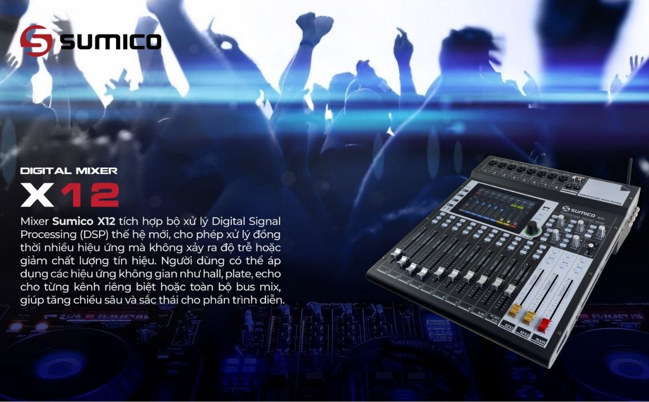 Mixer Digital Sumico X12 ch&iacute;nh h&atilde;ng gi&aacute; rẻ 
