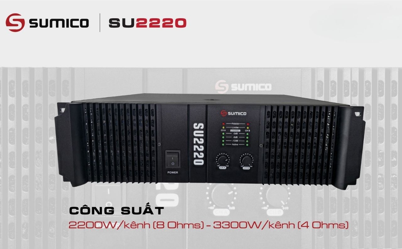 Power Amplifier Sumico SU2220 ch&iacute;nh h&atilde;ng gi&aacute; rẻ