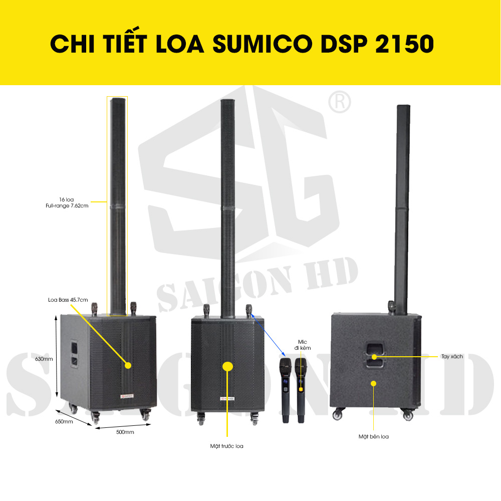 CHI TIẾT LOA SUMICO DSP 2150