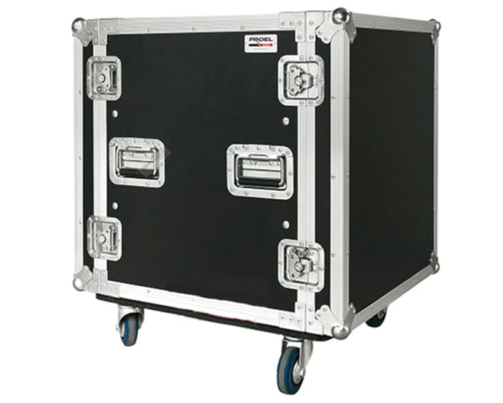 Tủ rack 10U Mixer có thiết kế tay cầm và bánh xe tiện lợi cho di chuyển
