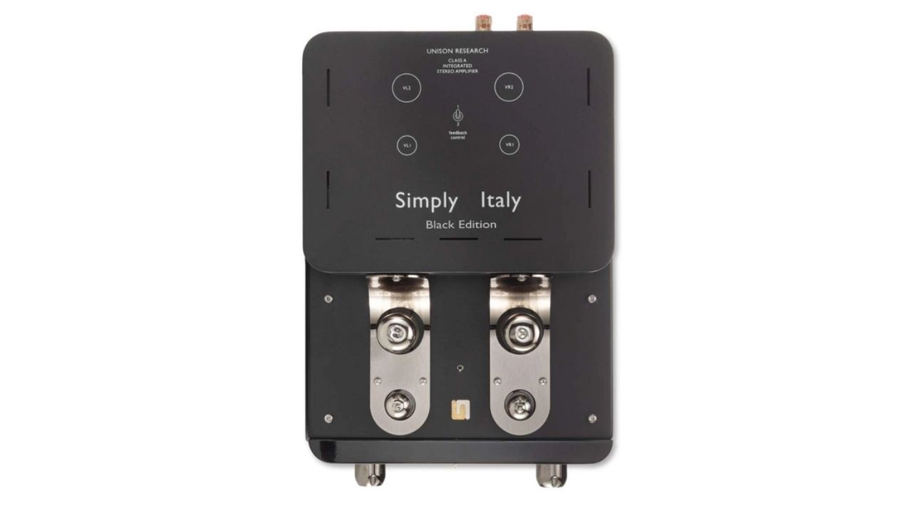 Amply đ&egrave;n Unison Research Simply Italy Black Edition ch&iacute;nh h&atilde;ng gi&aacute; rẻ