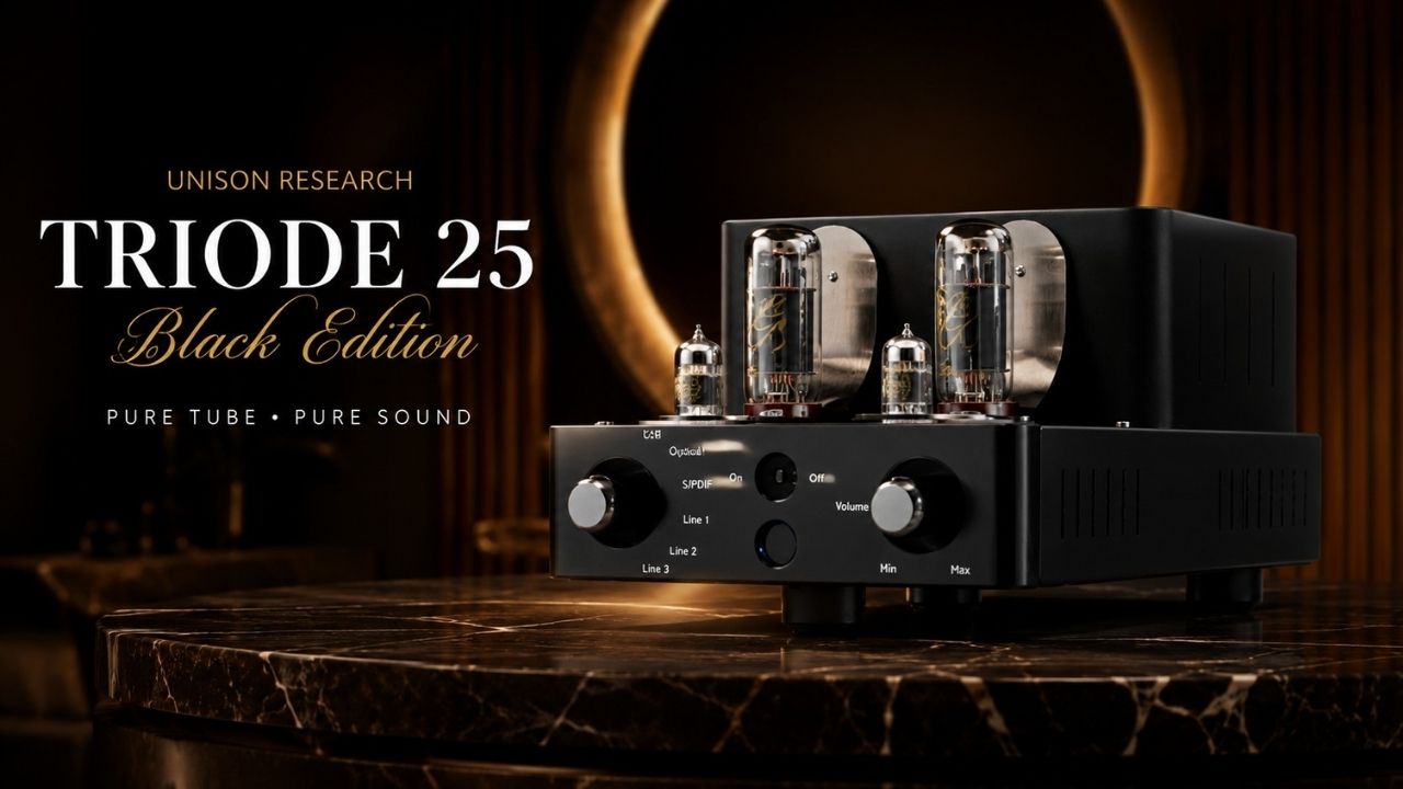 Amply đ&egrave;n Unison Research Triode 25 Black Edition ch&iacute;nh h&atilde;ng gi&aacute; rẻ