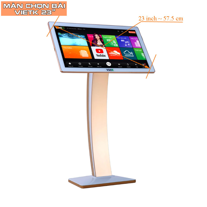 MÀN HÌNH VIETK CẢM ỨNG ĐIỆN DUNG 23 INCH