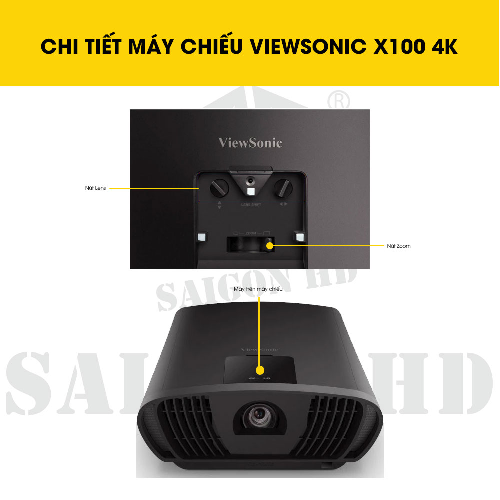CHI TIẾT THÔNG TIN MÁY CHIẾU VIEWSONIC X100 4K