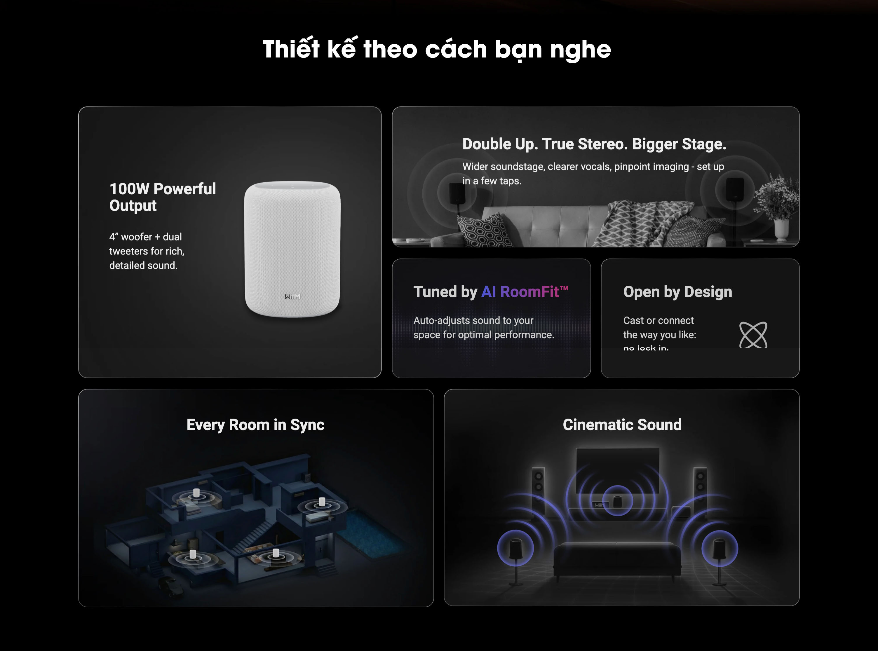Loa kh&ocirc;ng d&acirc;y th&ocirc;ng minh Hi-res WiiM Sound Lite ch&iacute;nh h&atilde;ng mới nhất gi&aacute; rẻ nhất