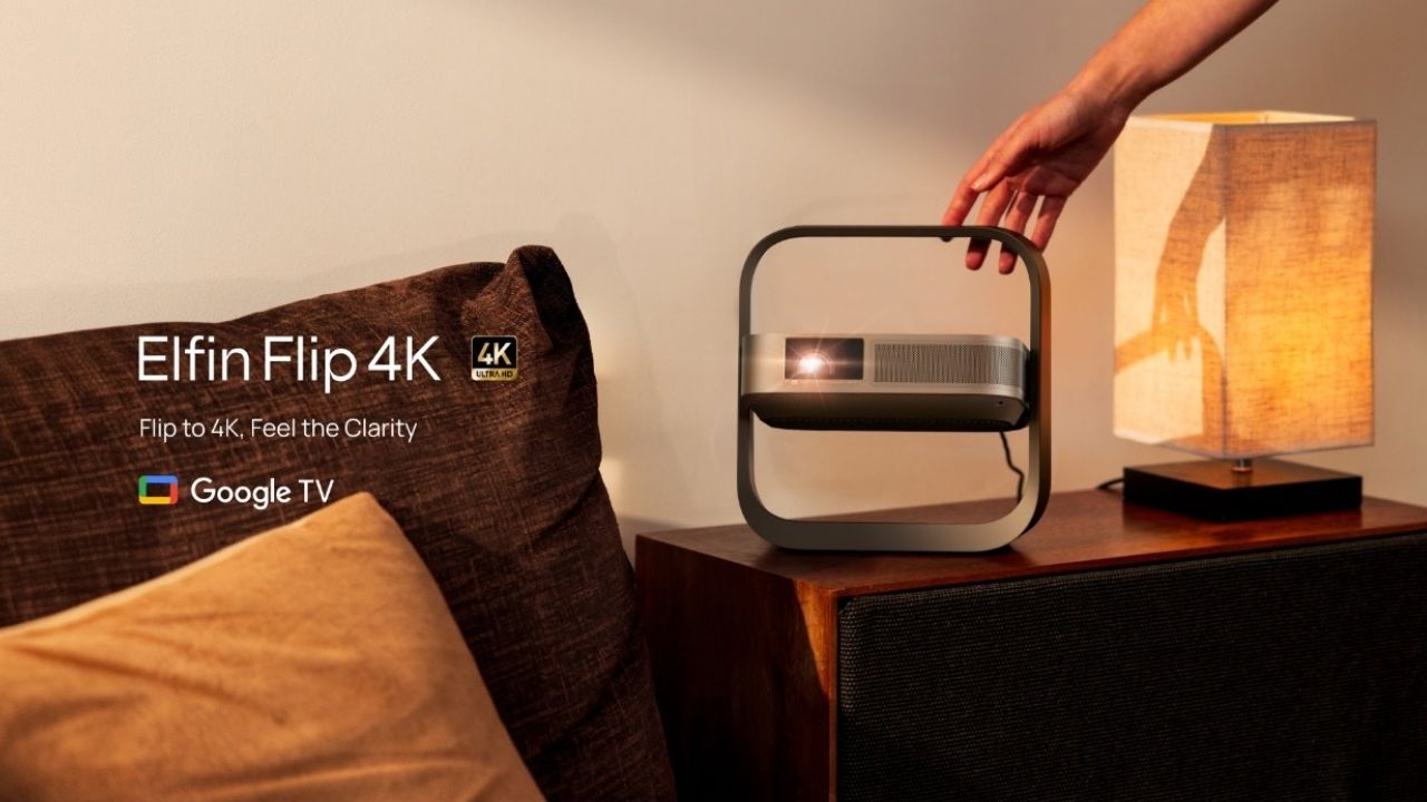 M&aacute;y chiếu Xgimi Elfin flip 4K ch&iacute;nh h&atilde;ng gi&aacute; rẻ