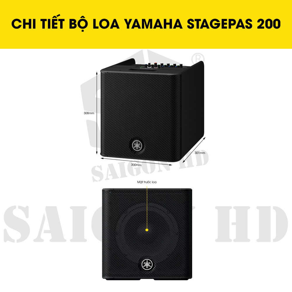 CHI TIẾT BỘ LOA YAMAHA STAGEPAS 200