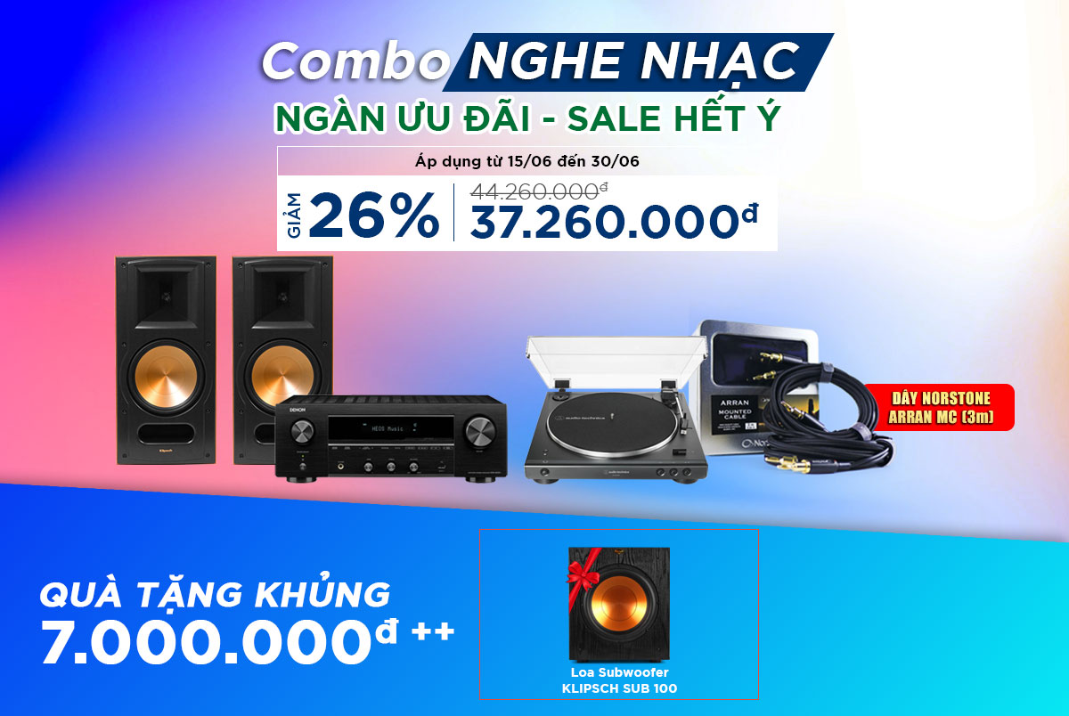 Khuyến mãi dàn nghe nhạc tặng sub