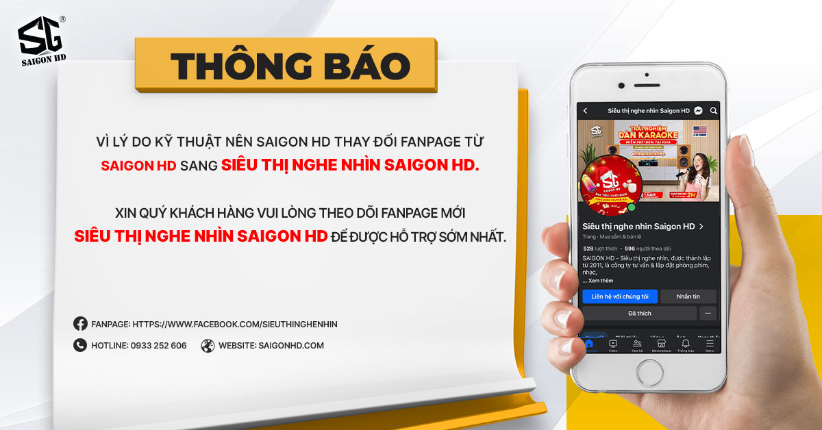 THÔNG BÁO THAY ĐỔI FANPAGE