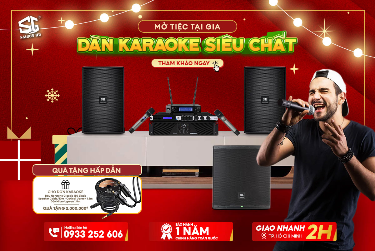 Mở tiệc tại gia với dàn karaoke siêu chất