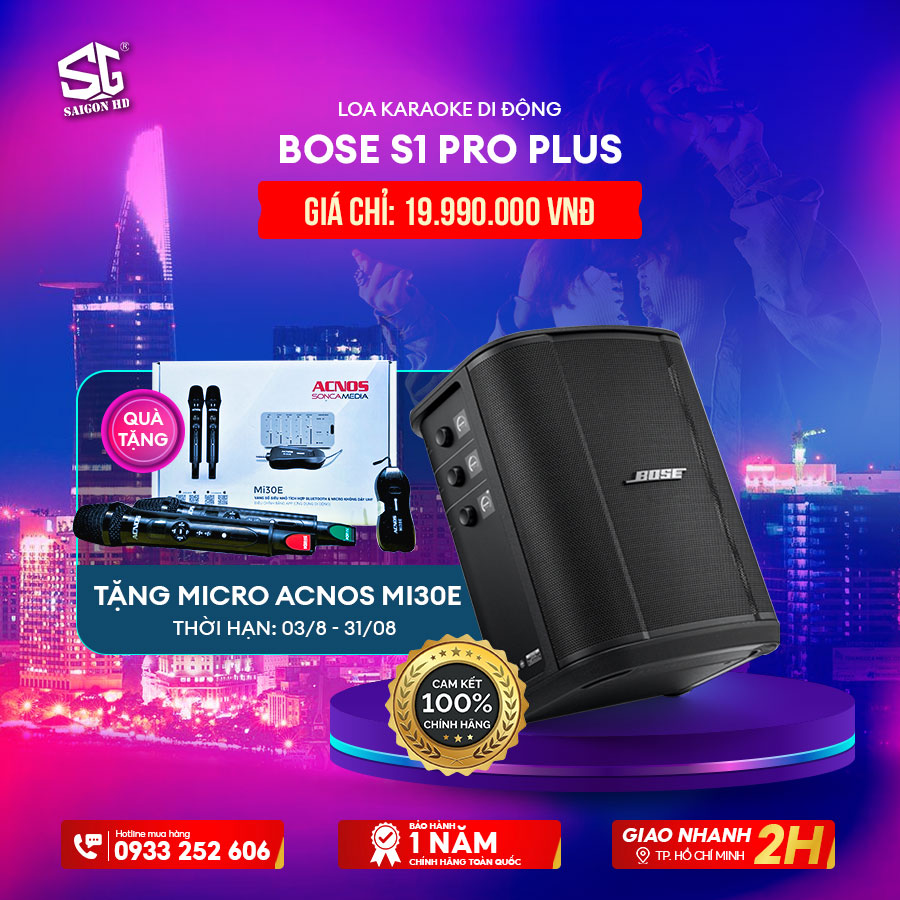LOA KARAOKE DI ĐỘNG BOSE S1 PRO PLUS
