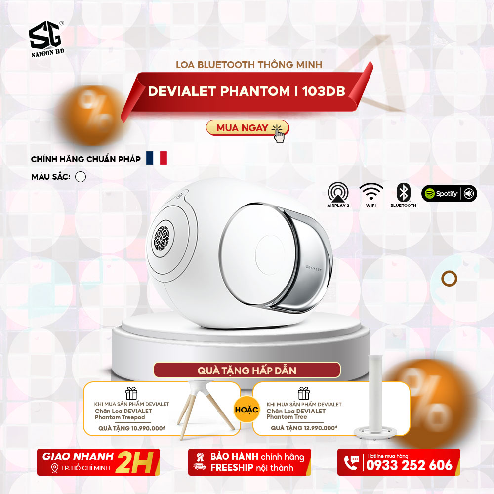 LOA BLUETOOTH THÔNG MINH DEVIALET PHANTOM I 103DB