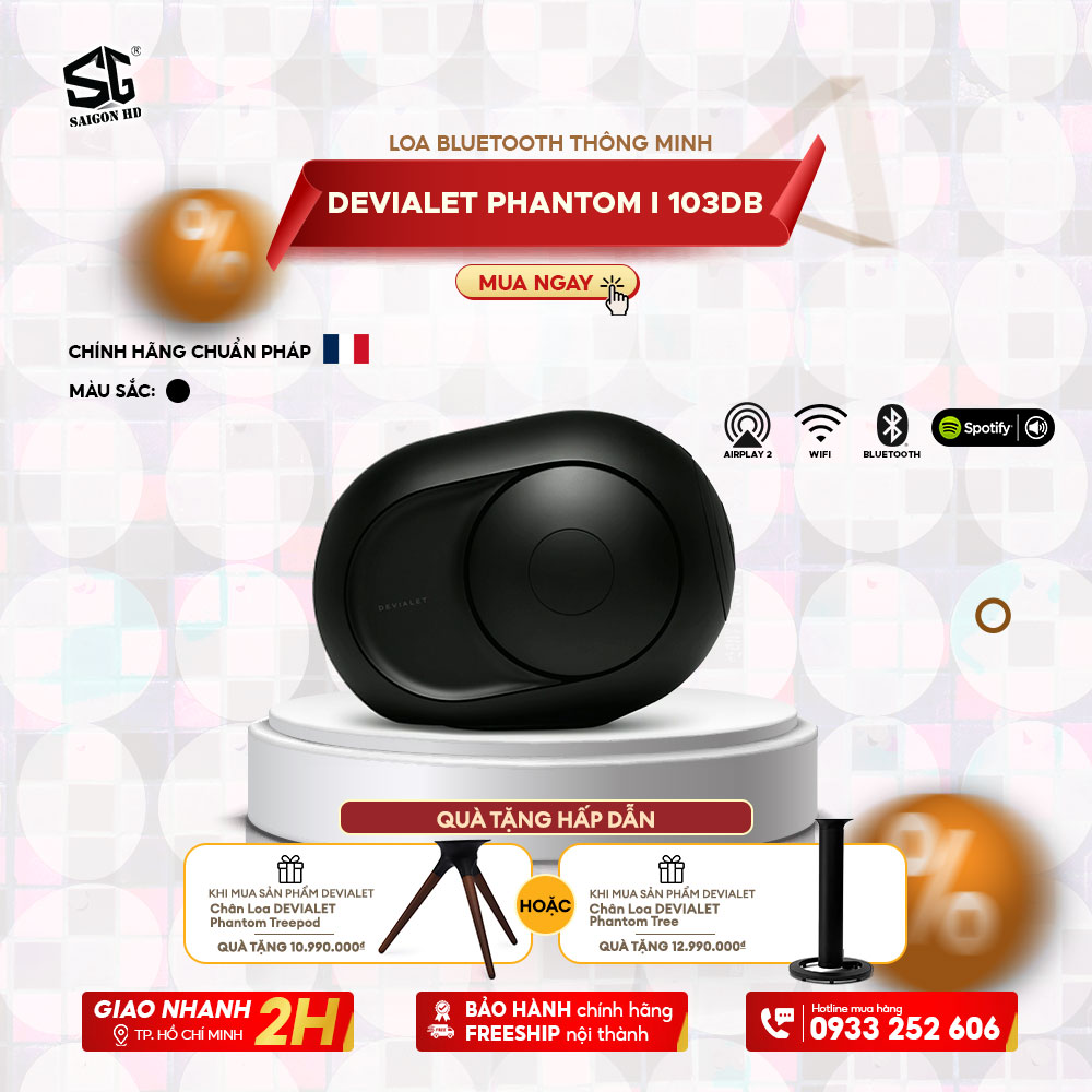 LOA BLUETOOTH THÔNG MINH DEVIALET PHANTOM I 103DB 