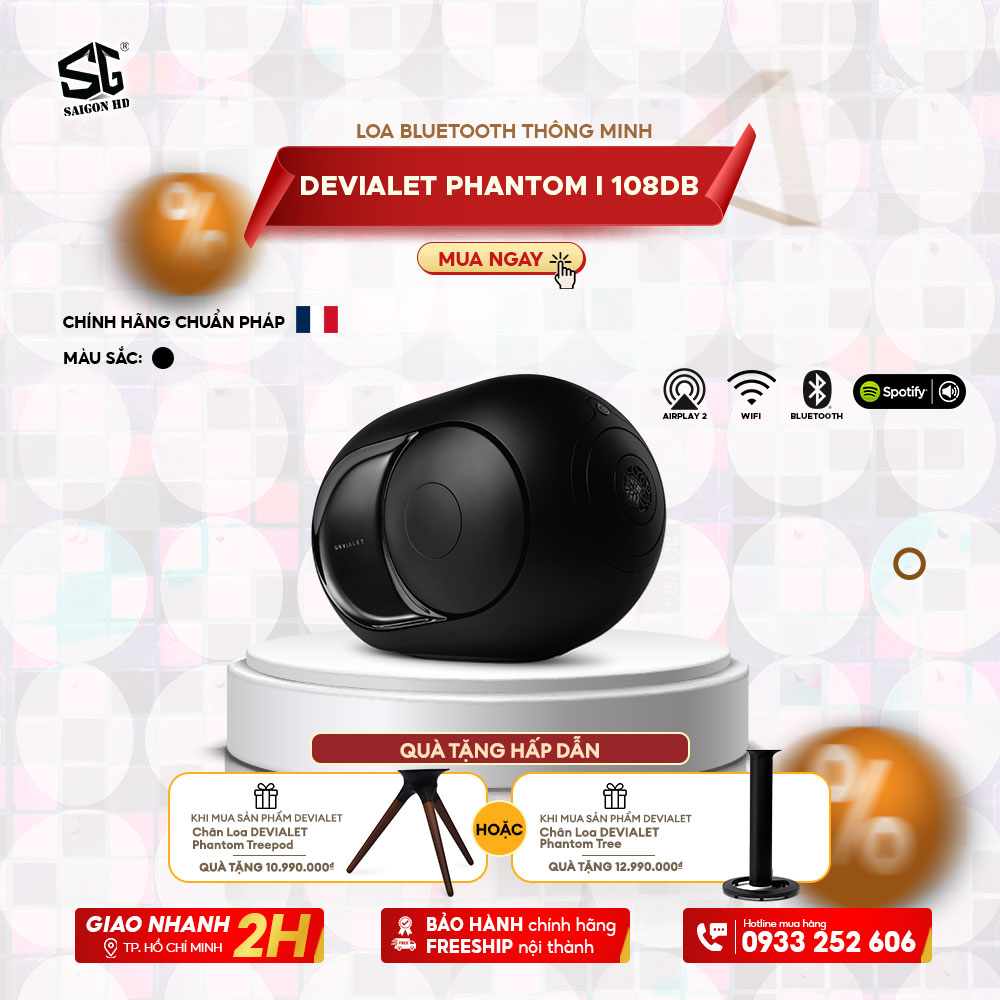 LOA BLUETOOTH THÔNG MINH DEVIALET PHANTOM I 108DB