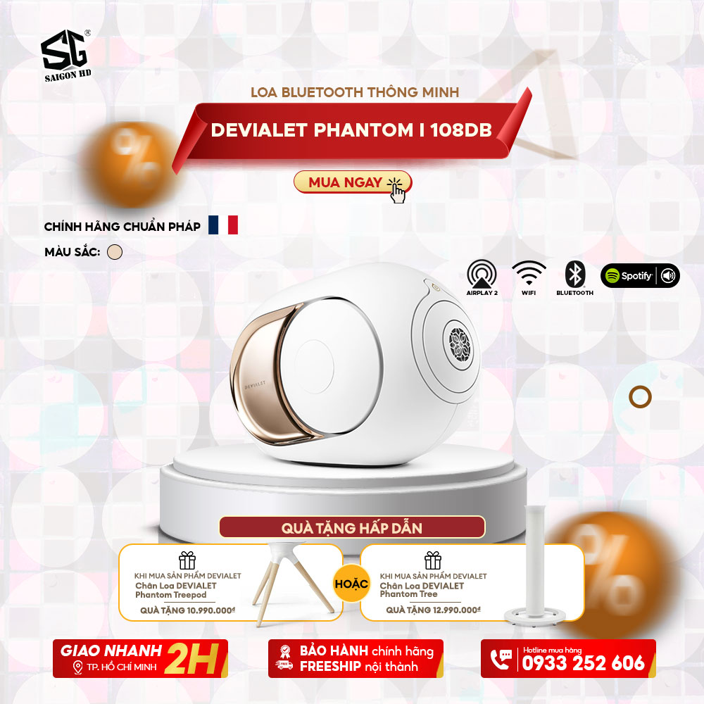 LOA BLUETOOTH THÔNG MINH DEVIALET PHANTOM I 108DB 