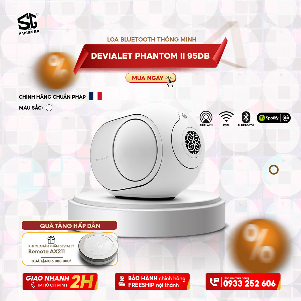 LOA BLUETOOTH THÔNG MINH DEVIALET PHANTOM II 95DB