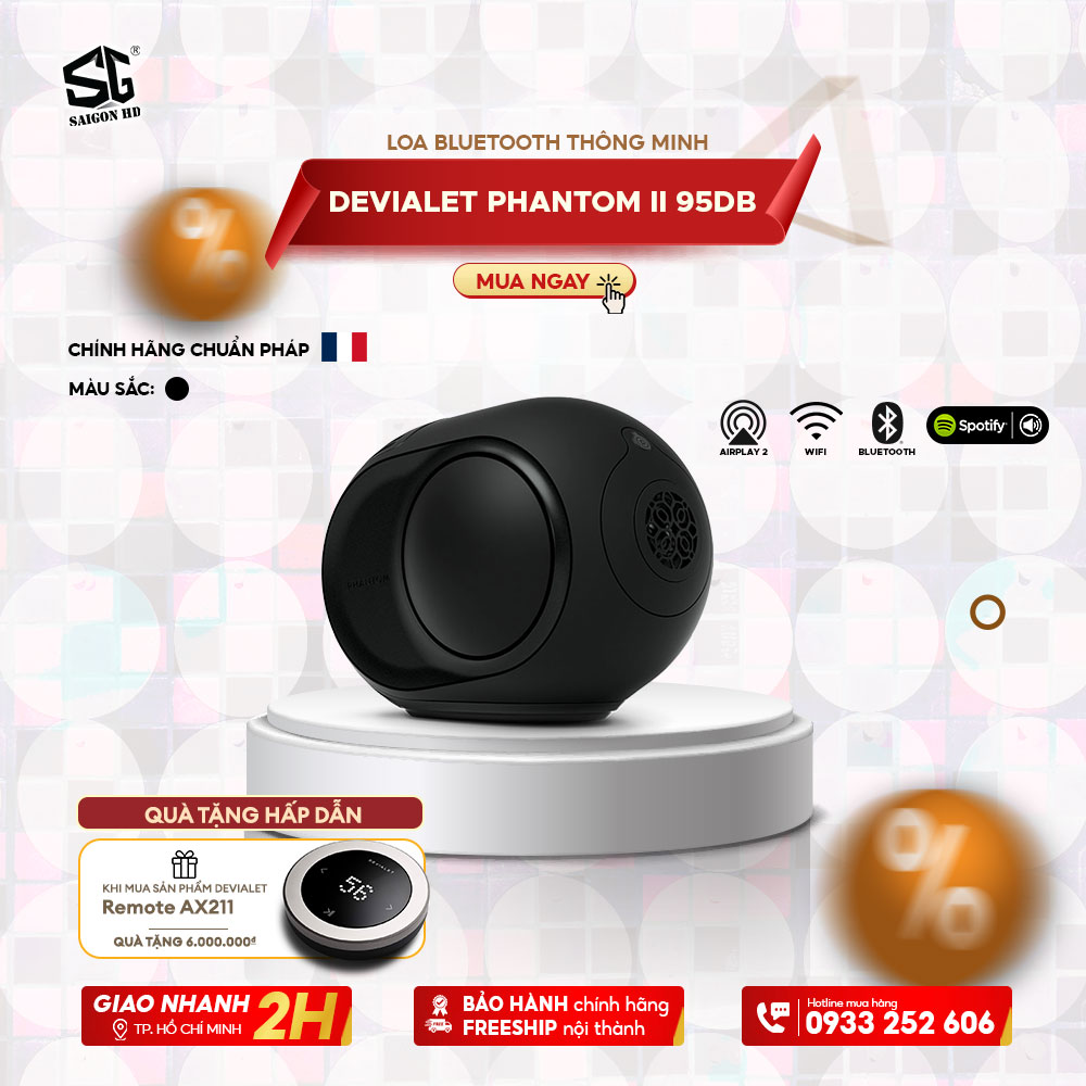 LOA BLUETOOTH THÔNG MINH DEVIALET PHANTOM II 95DB