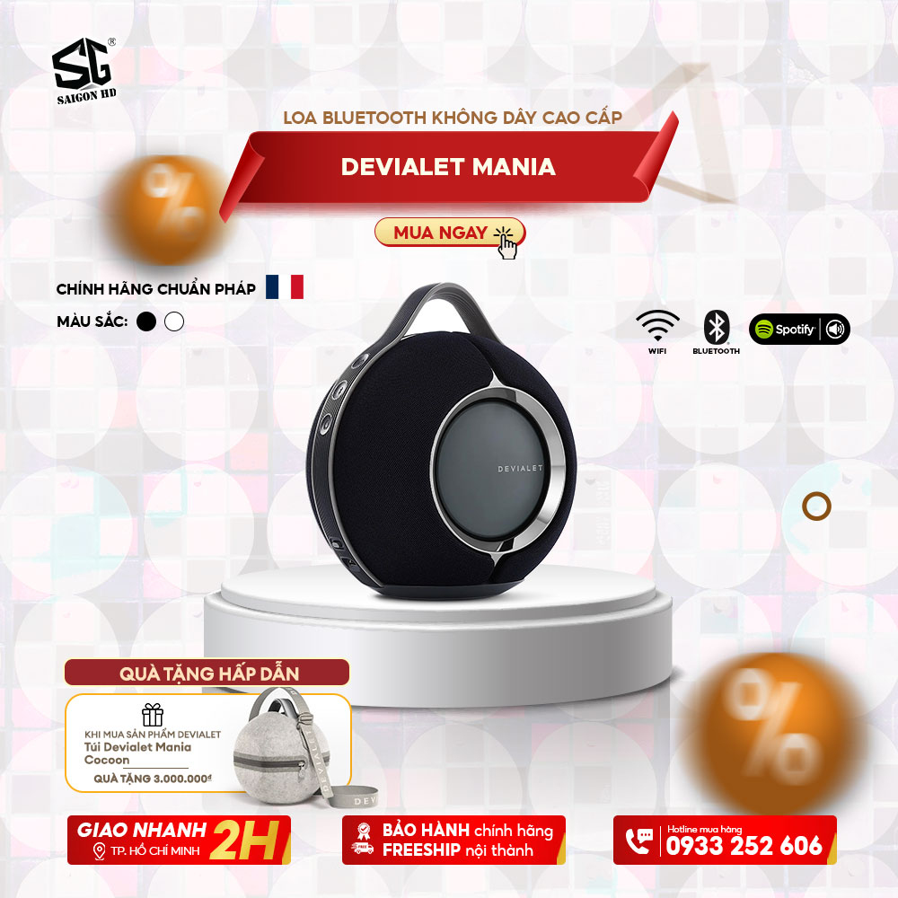 LOA BLUETOOTH KHÔNG DÂY CAO CẤP DEVIALET MANIA