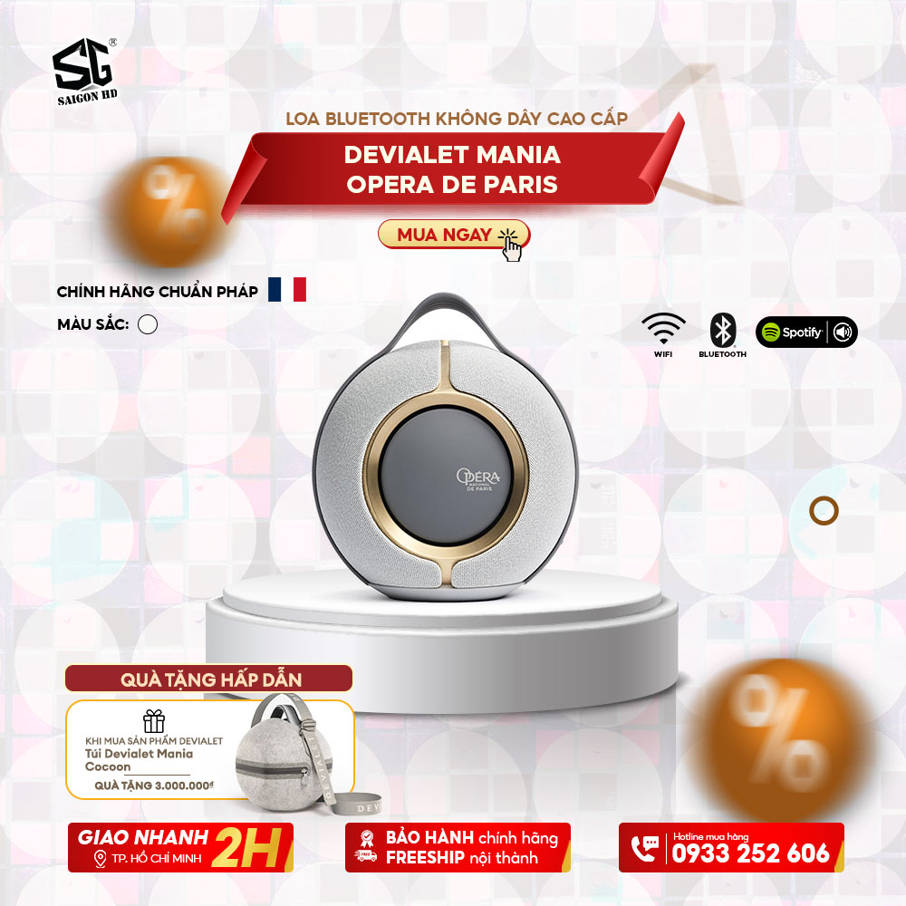 LOA BLUETOOTH KHÔNG DÂY CAO CẤP DEVIALET MANIA OPERA DE PARIS
