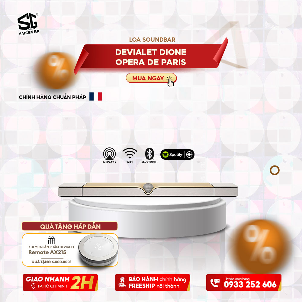 LOA SOUNDBAR DEVIALET DIONE OPERA DE PARIS