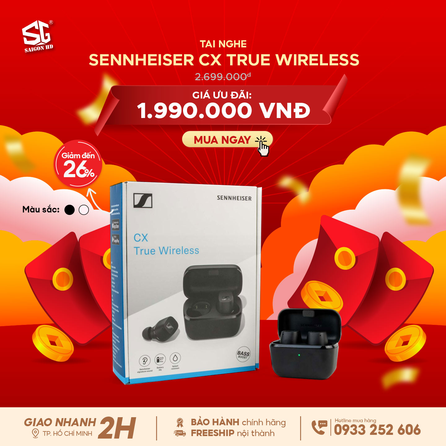 Tai nghe Sennheiser CX True Wireless