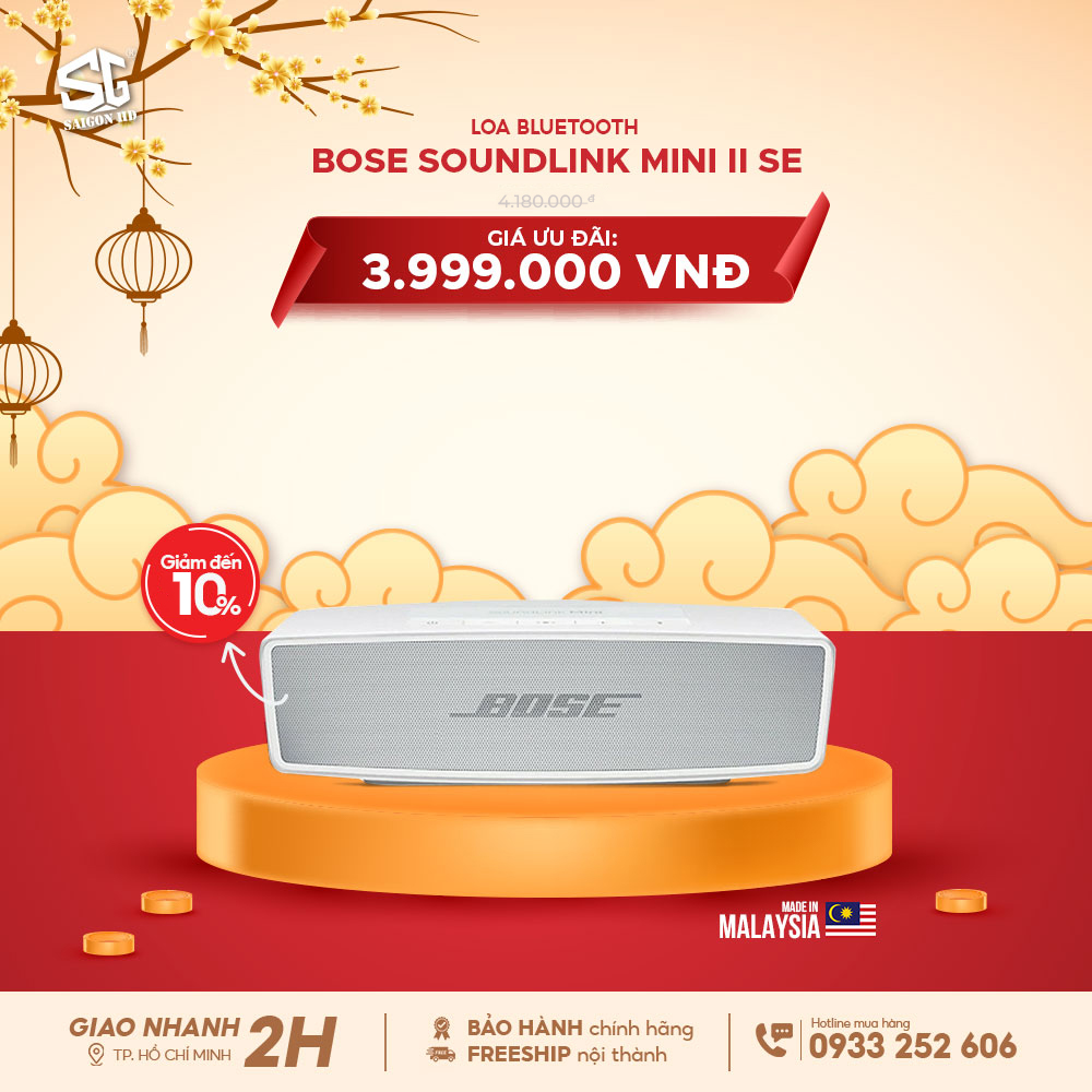 Loa Bluetooth di động Bose Soundlink Mini II SE