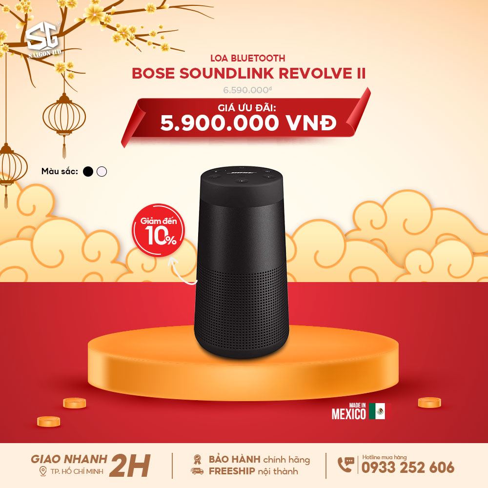 Loa Bluetooth di động Bose Soundlink Revolve II 