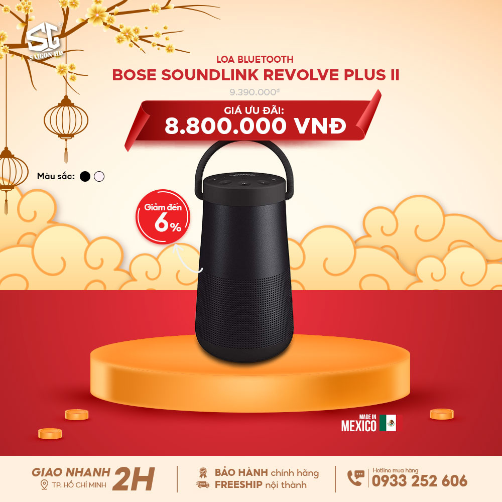 Loa Bluetooth di động Bose Soundlink Revolve Plus II