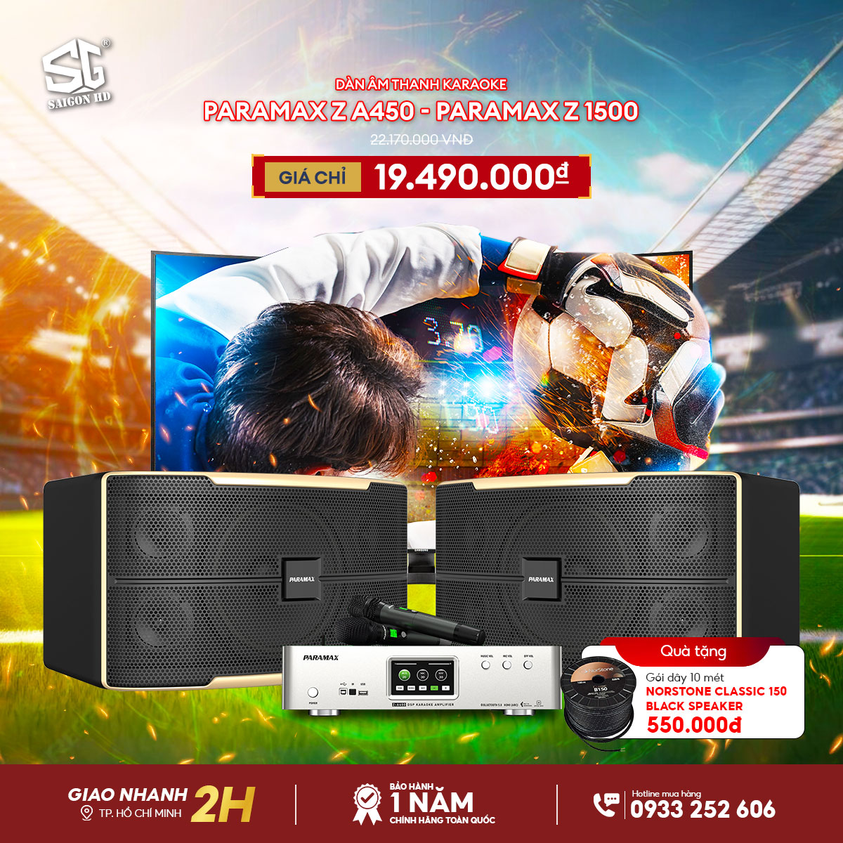 Dàn âm thanh amply Paramax Z-A450 + Loa Paramax Z-1500