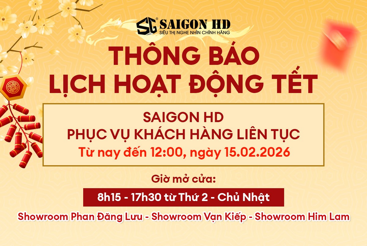 Th&ocirc;ng b&aacute;o lịch hoạt động của c&aacute;c showroom SAIGON HD Tết B&iacute;nh Ngọ 2026