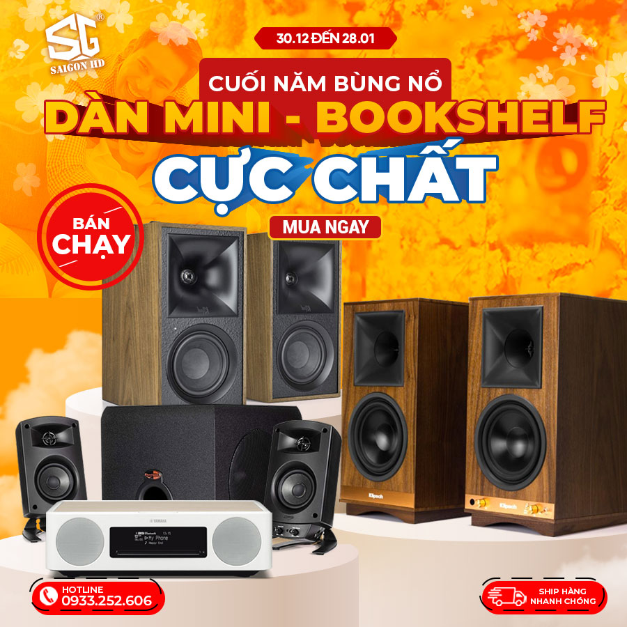 BÙNG NỔ DÀN MINI-BOOKSHELF CỰC CHẤT 