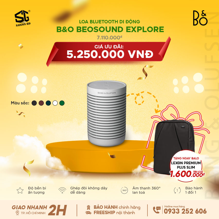 LOA BLUETOOTH DI ĐỘNG B&O BEOSOUND EXPLORE