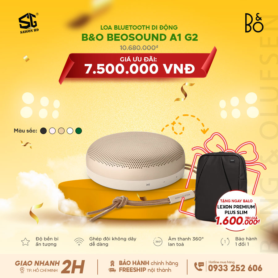 LOA BLUETOOTH DI ĐỘNG B&O BEOSOUND A1 G2