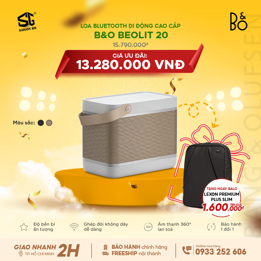 LOA BLUETOOTH DI ĐÔNG CAO CẤP B&O BEOLIT 20