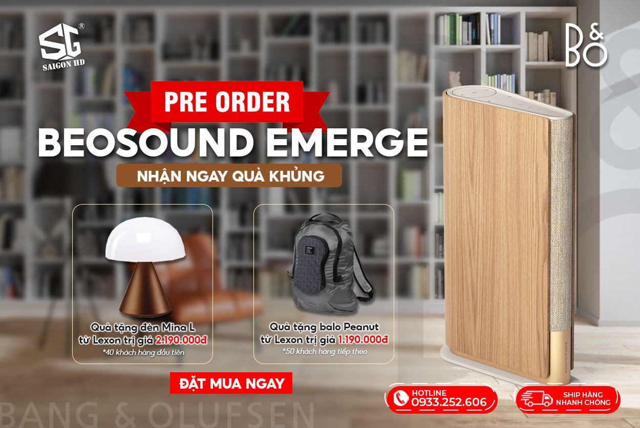 ĐẠT TRƯỚC B&O BEOSOUND EMERGE MAU GOLD